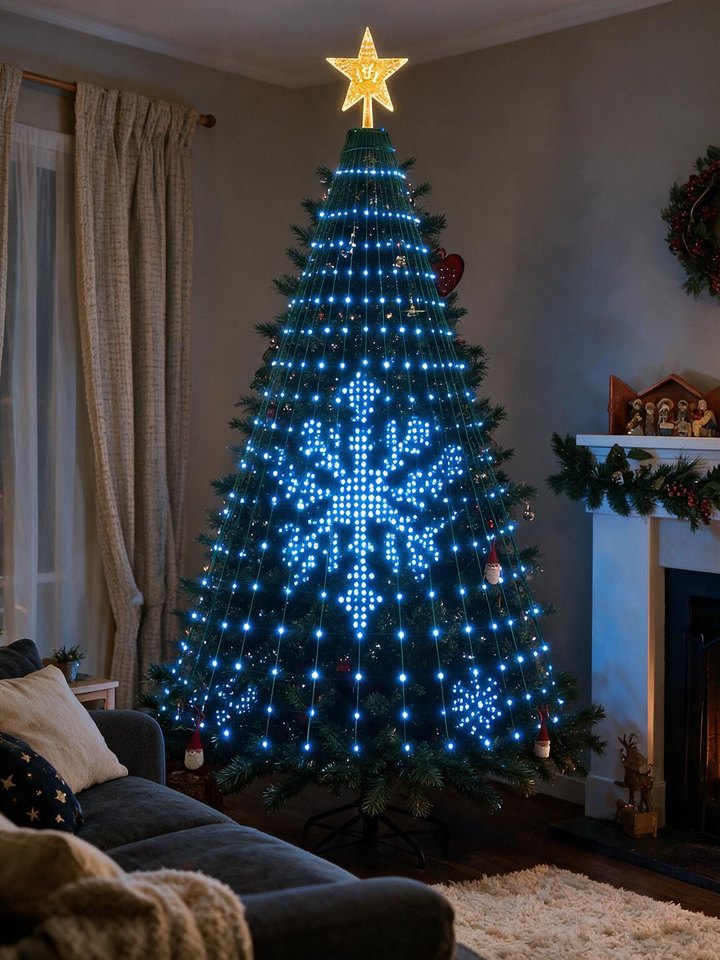 Yulora tree showing a Snowflake picture